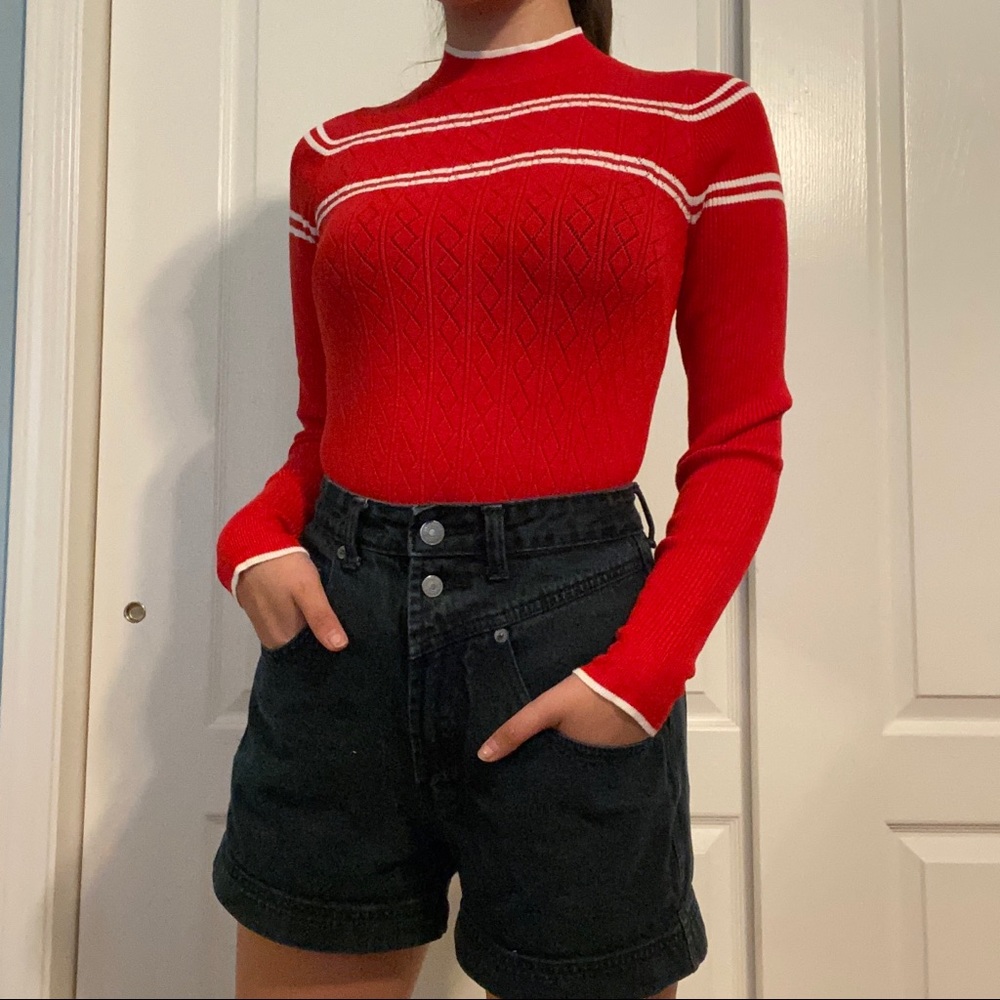 Thrifted Red Sweater